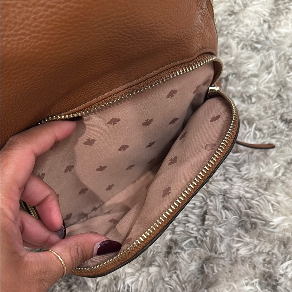 Kate Spade Cognac Leather Mini Backpack - Picture 16 of 16